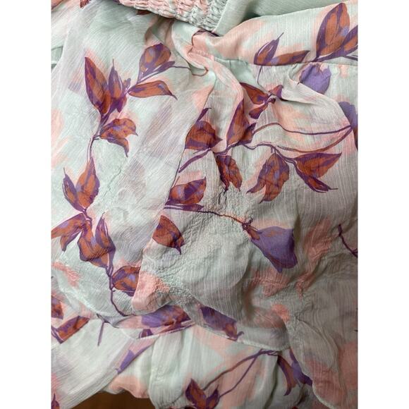 Amanda Uprichard Florentina Floral Tiered Maxi Dress in Monte Carlo Size Small - Picture 6 of 9